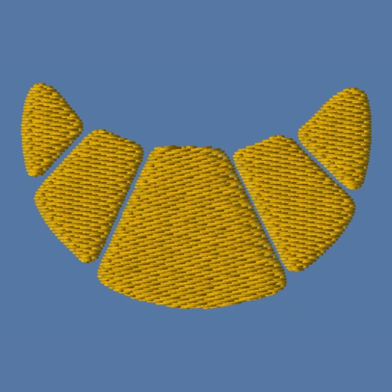 Croissant brodé