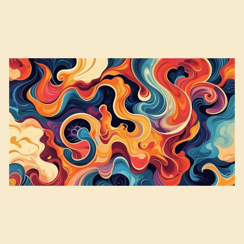 Vibrant Fluid Abstract Artwork