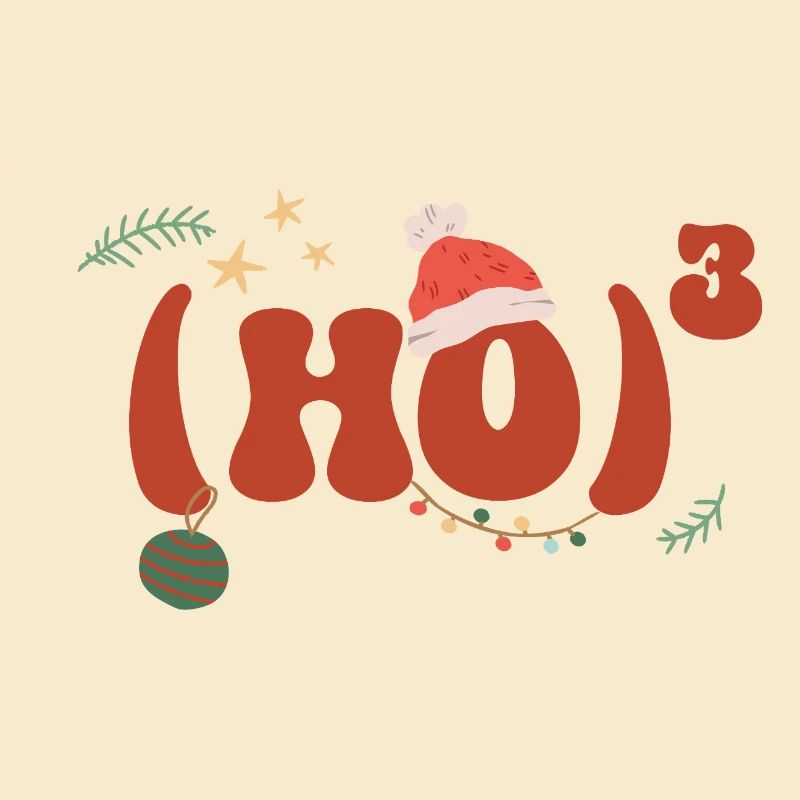Mathématiques de Noël Hohoho Math Formule Math
