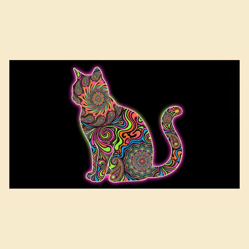 Psychedelic Cat Patterns