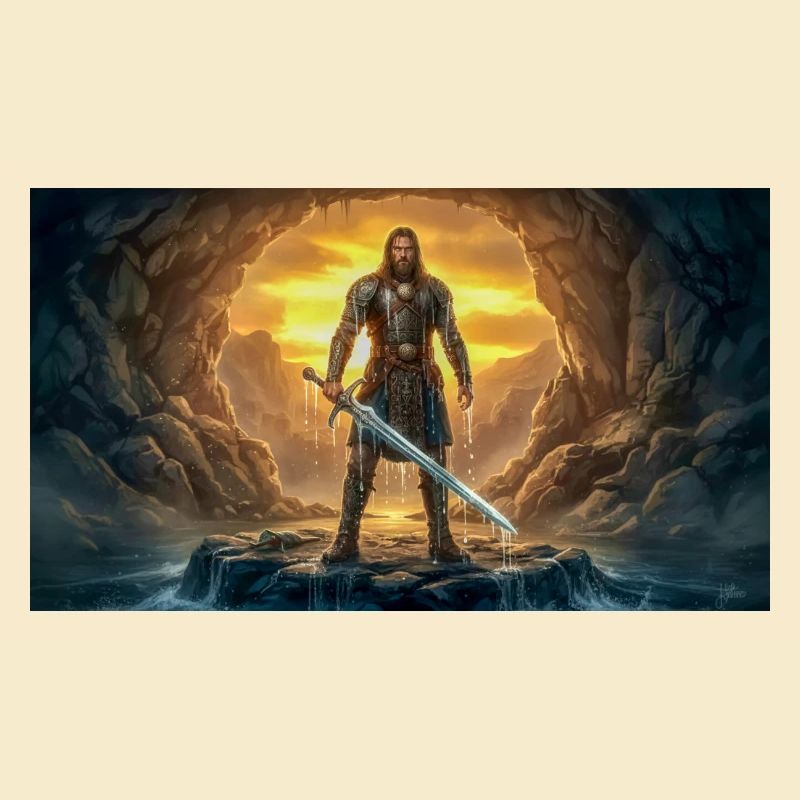 Beowulf combat le Monstre avec l’Épée Ancienne
