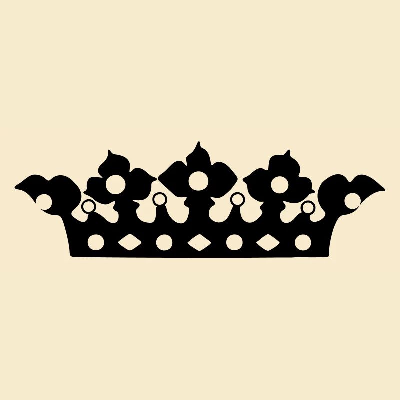 Couronne dorée avec nuance de perles