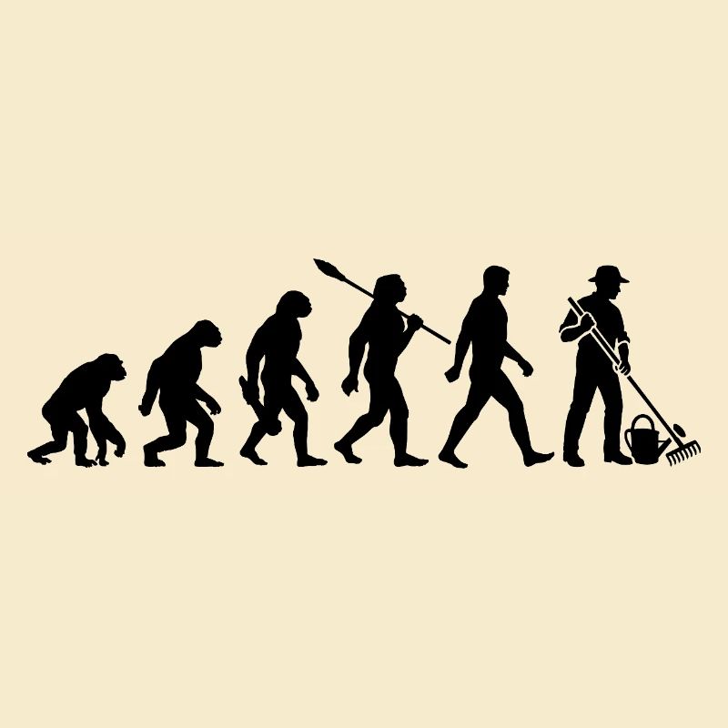 Evolution - Gärtner - Garten - Gartenarbeit