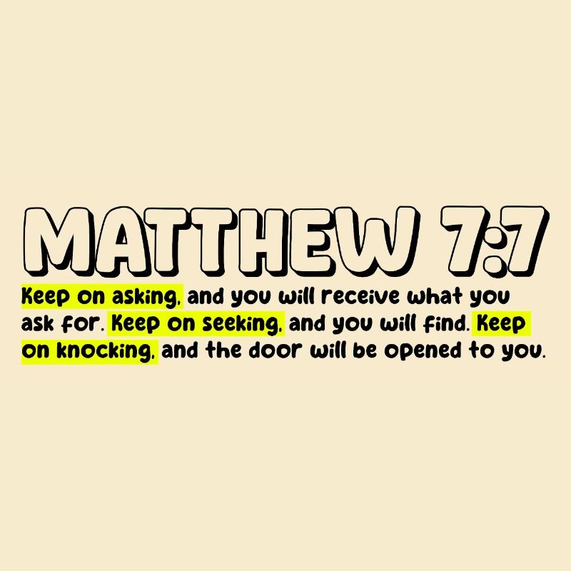 Matthäus 7:7 | Bibelzitat