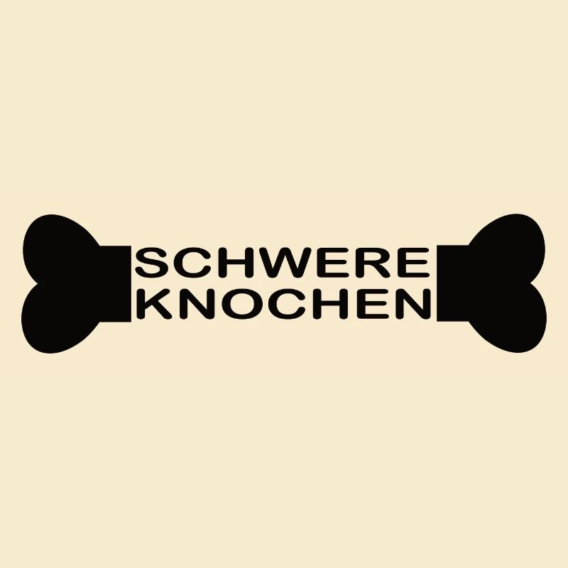 Schwere Knochen schwarz