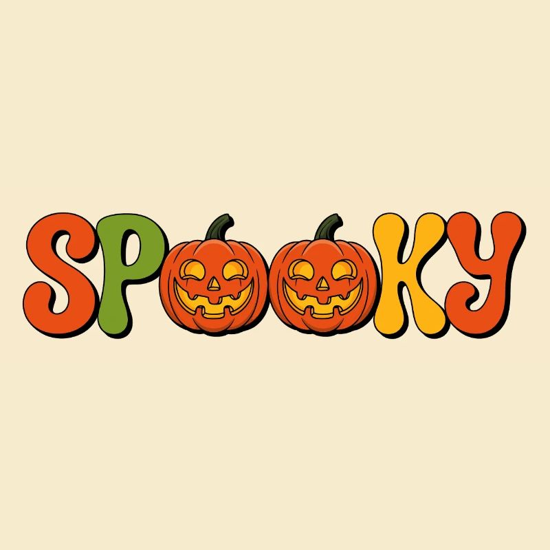 Spooky Pumpkin Lettering