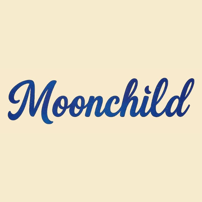 Moonchild Blue Script – Style de nuit