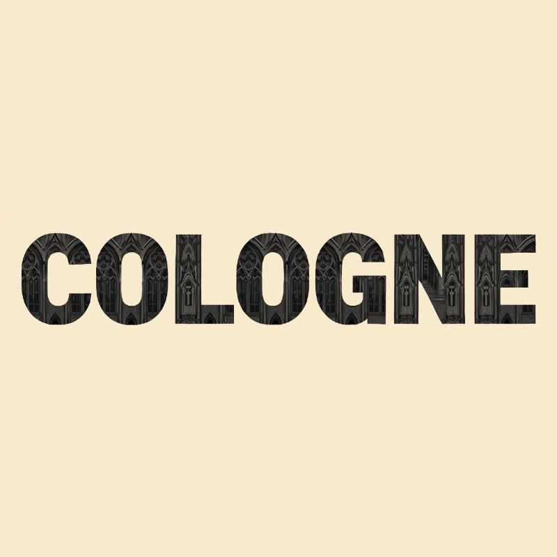 Cologne – Gothic architecture in typeface