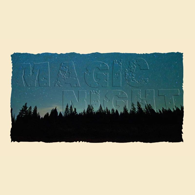 Magic Night | Nachthimmel mit Wald (2. Upload)