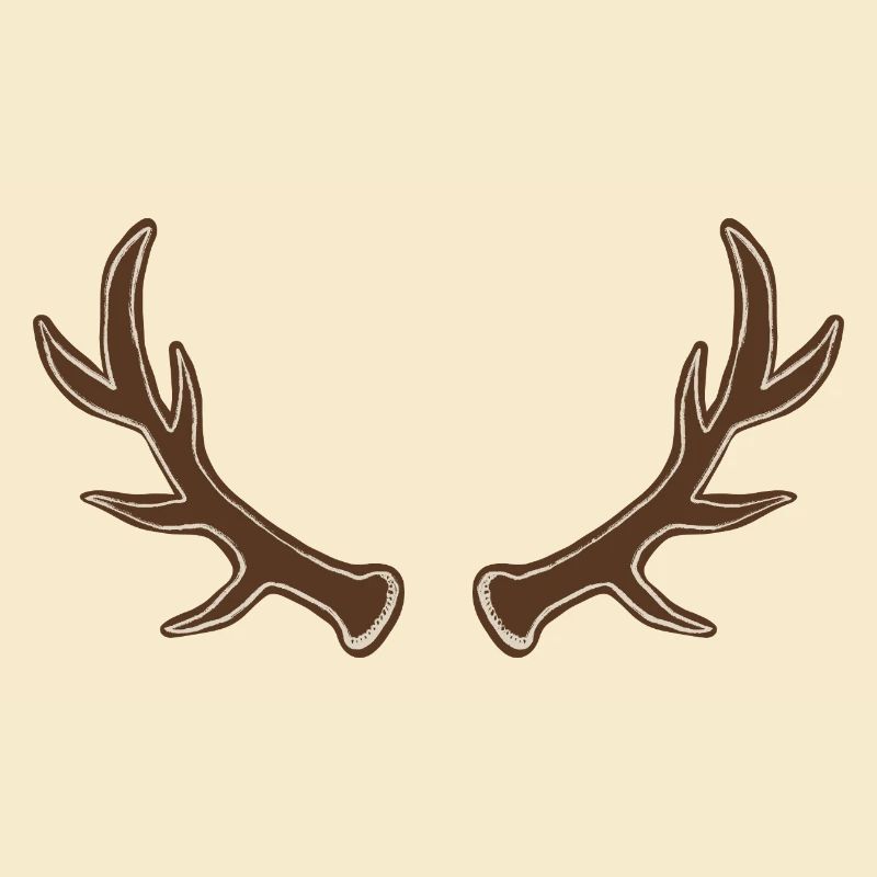 Rustic Antler Silhouette