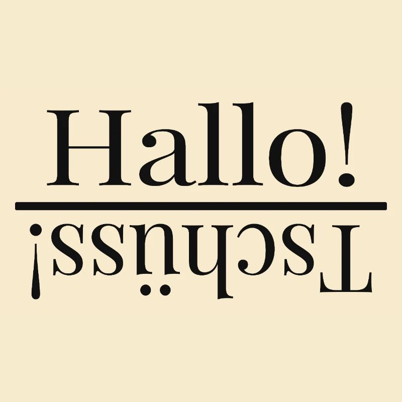 Hello – Funny Mirrored Typography Design