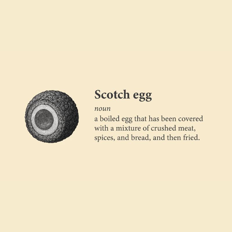 Scotch Egg Dictionary Art Tee