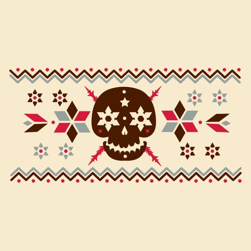 Skull pattern in the Norwegian style