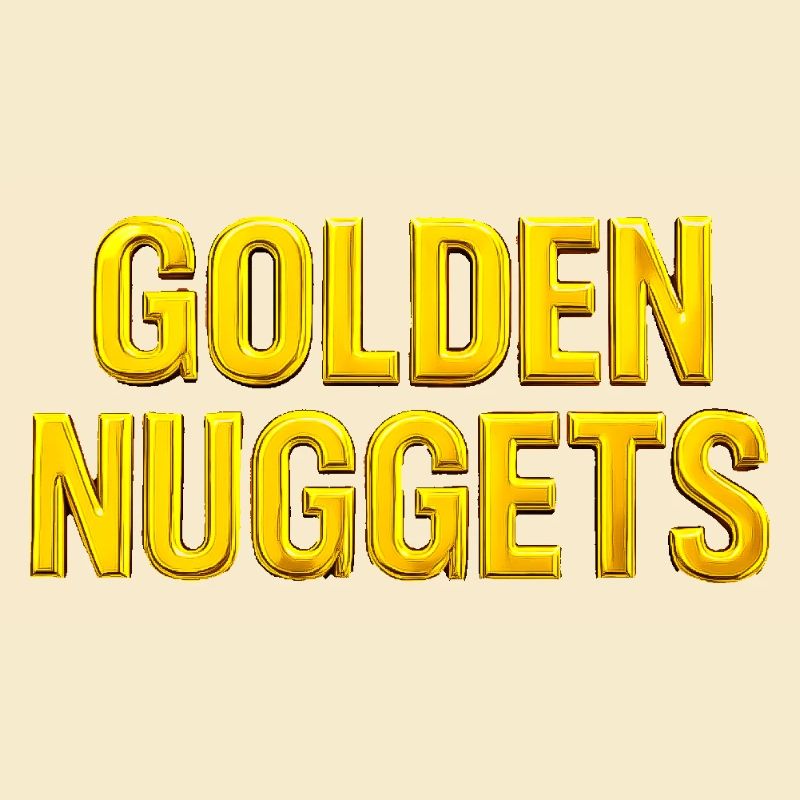 Gold Nuggets 3D-Text