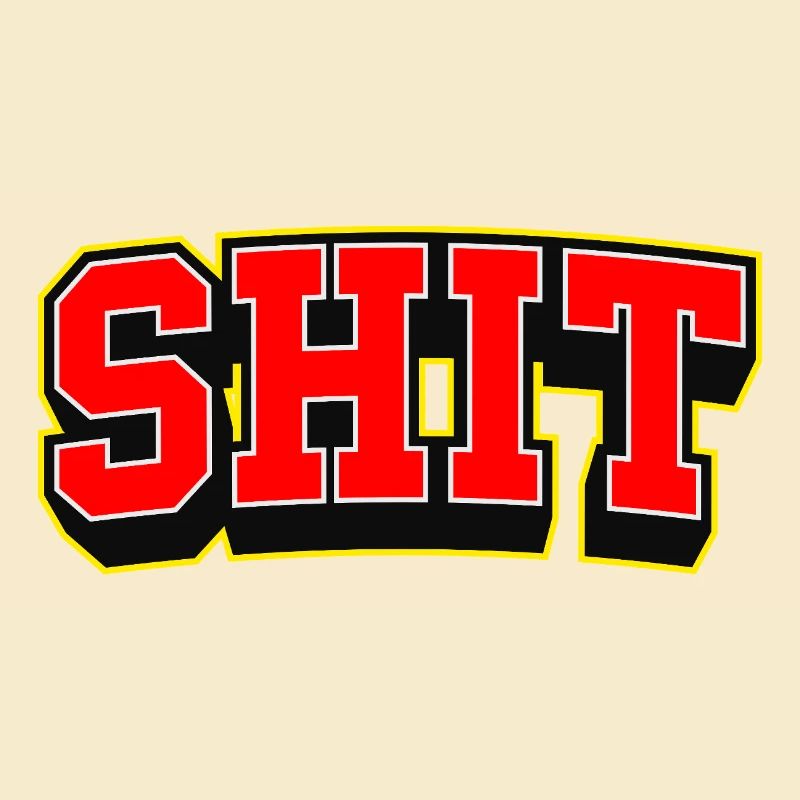 Fetter Sport-Scheißtext Logo
