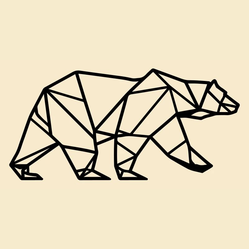 Eisbär Polar Bär Polygon Symbol