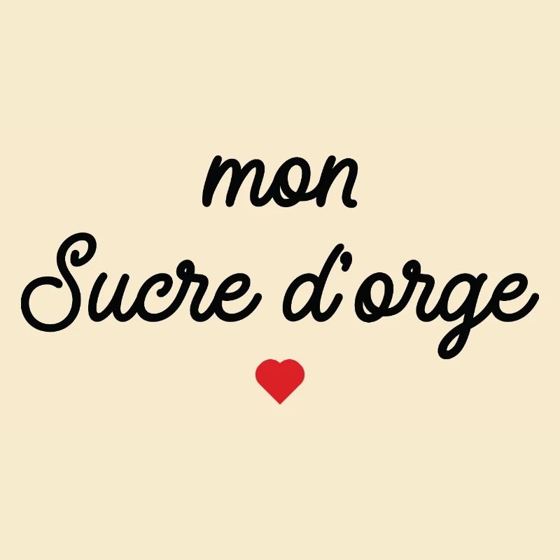Mon Sucre d'Orge Script Cœur Rouge