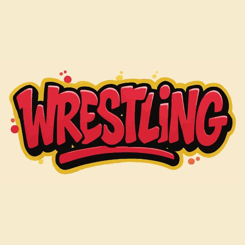 Lettrage graffiti de lutte