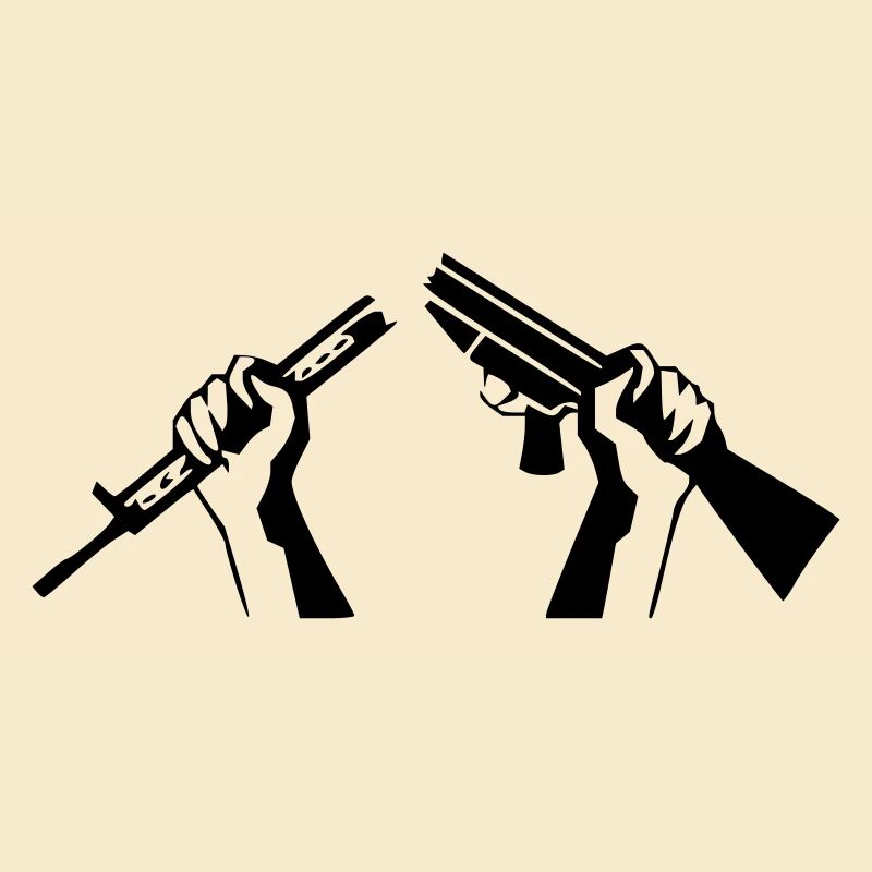 Zerbrochenes Gewehr - Friedenssymbol