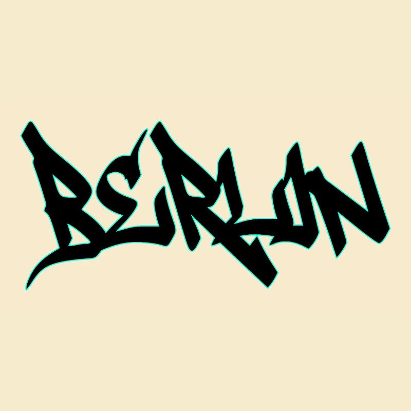 Neon Graffiti Schriftzug