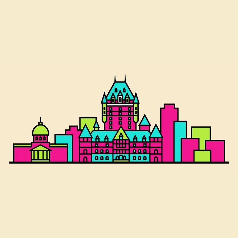 Château de la Skyline de Québec Frontenac Art