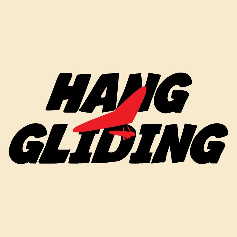 Graphisme Hang Gliding Rouge Intense