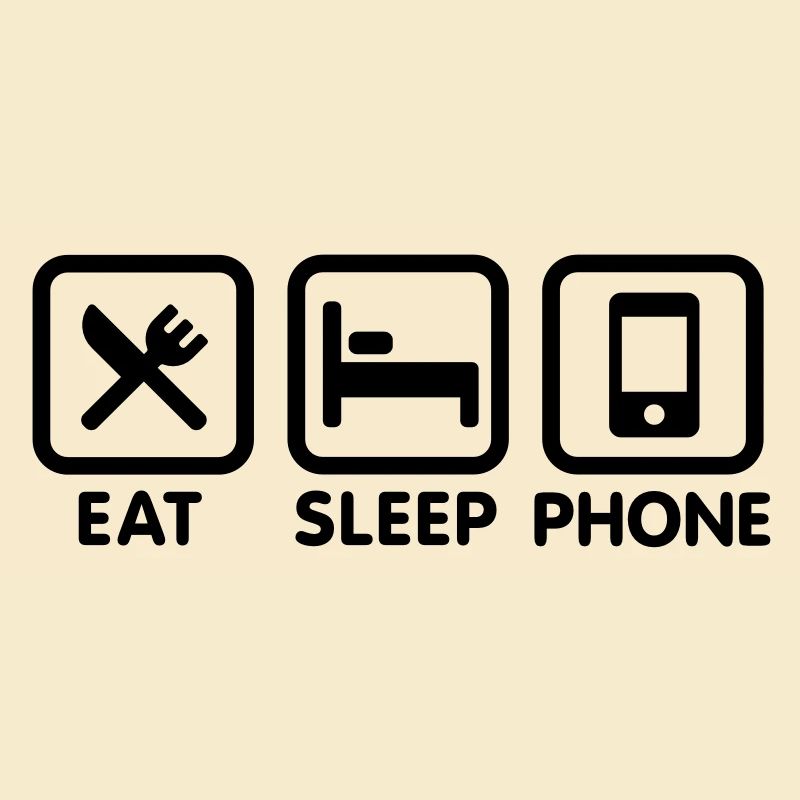 manger dormir téléphone