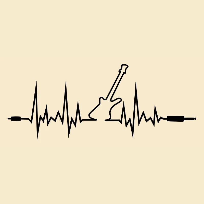Wave Gitarre mit Klinkenstecker-Enden