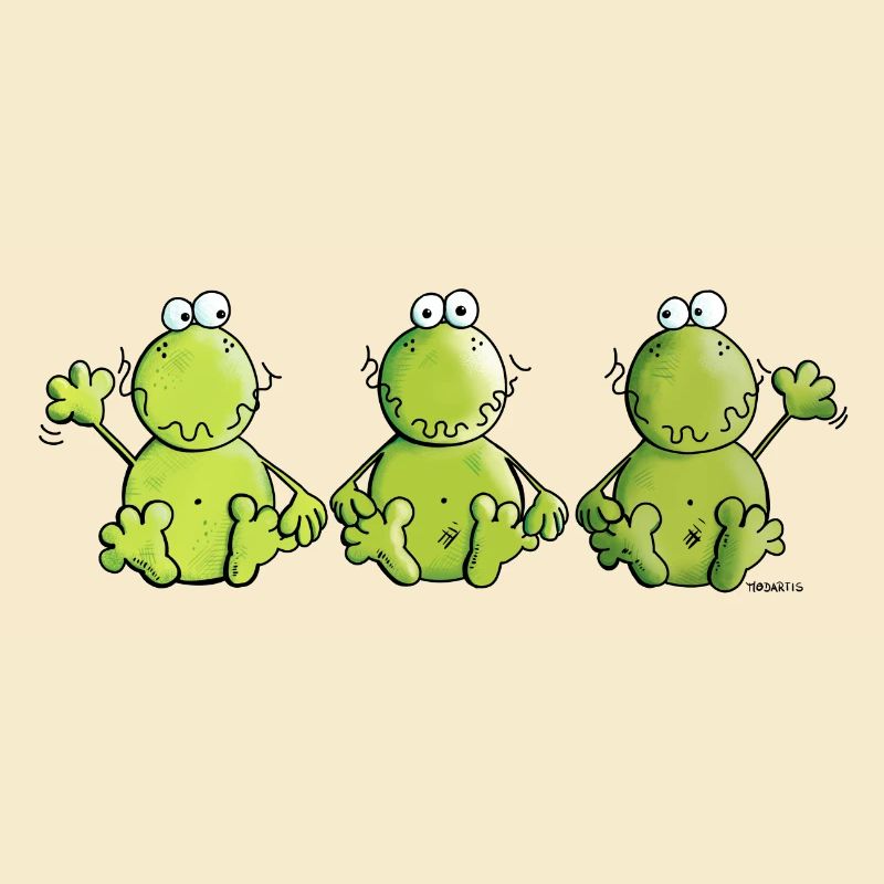 Three Frogs