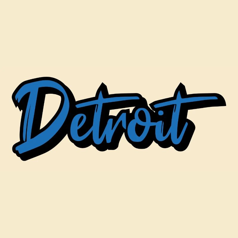 Detroit Script Blue