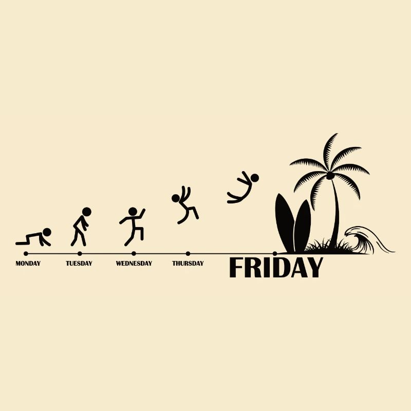 Endlich Freitag Strand Evolution