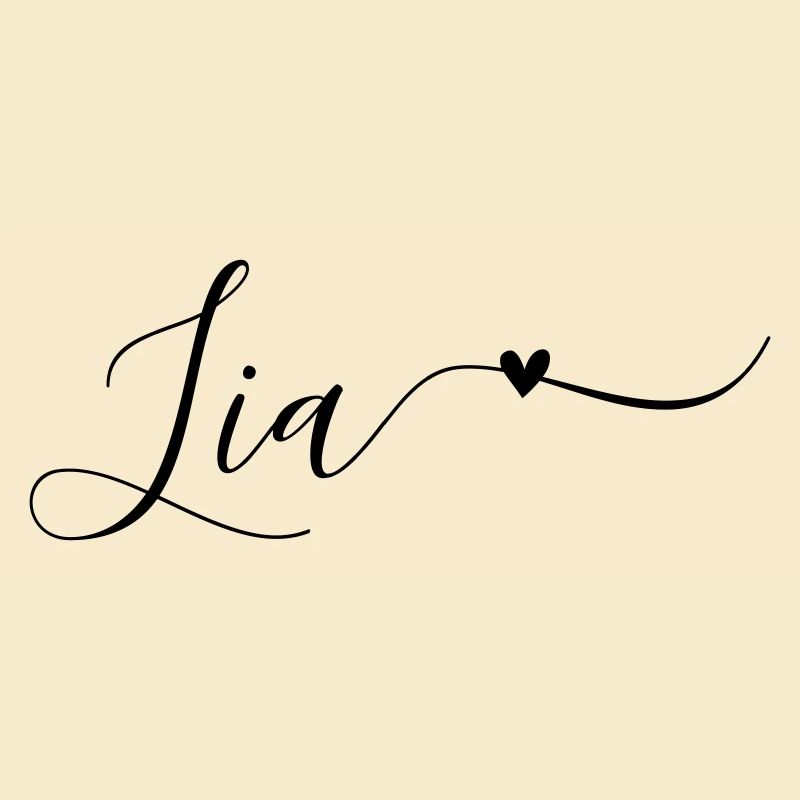 Lia Name First Name Decorative