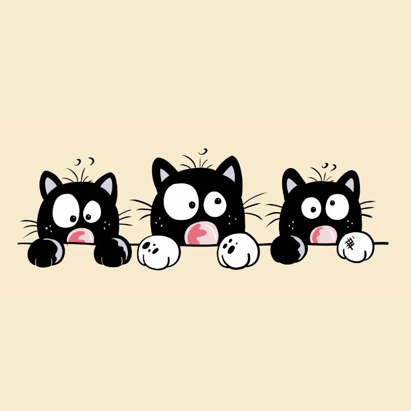 Neugierige Katzen