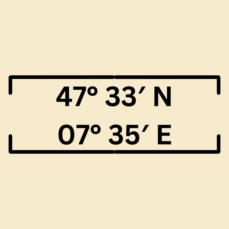 coordinates Basel Minimalist