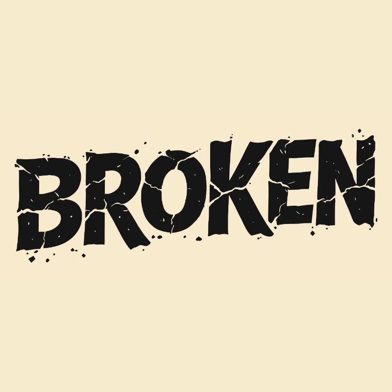Broken Typo Graffiti