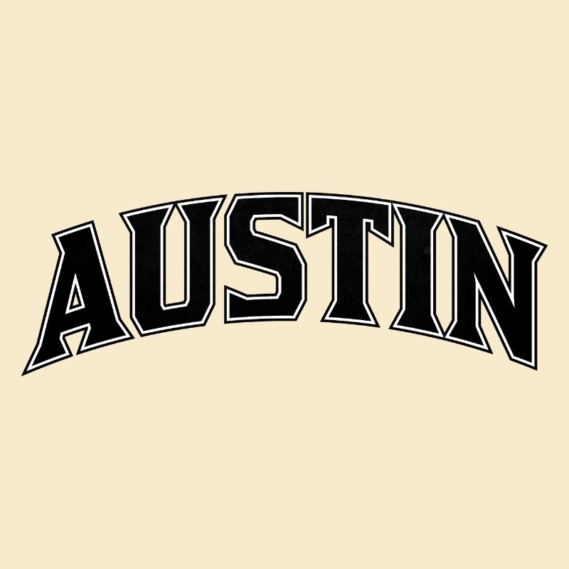AUSTIN Arc Schriftzug Print