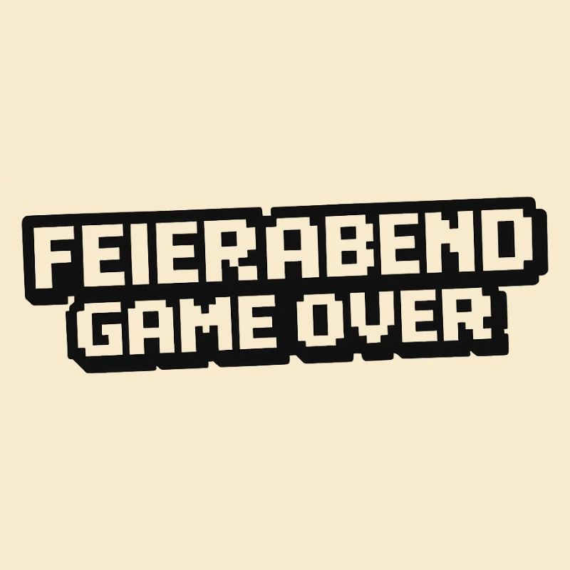 Feierabend Gameover Pixelstil