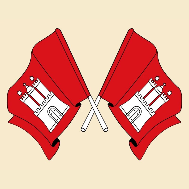 Des drapeaux traversaient Hambourg