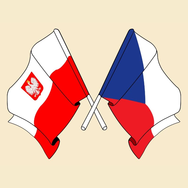 Drapeau Pologne, République tchèque