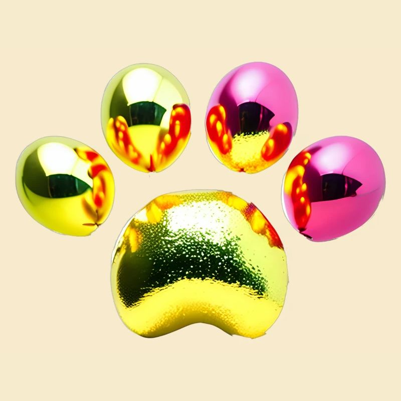 Glitzernde Metallic-Kugeln