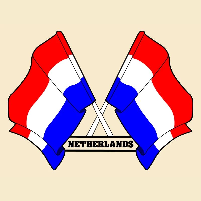 Drapeaux croisés des Pays-Bas