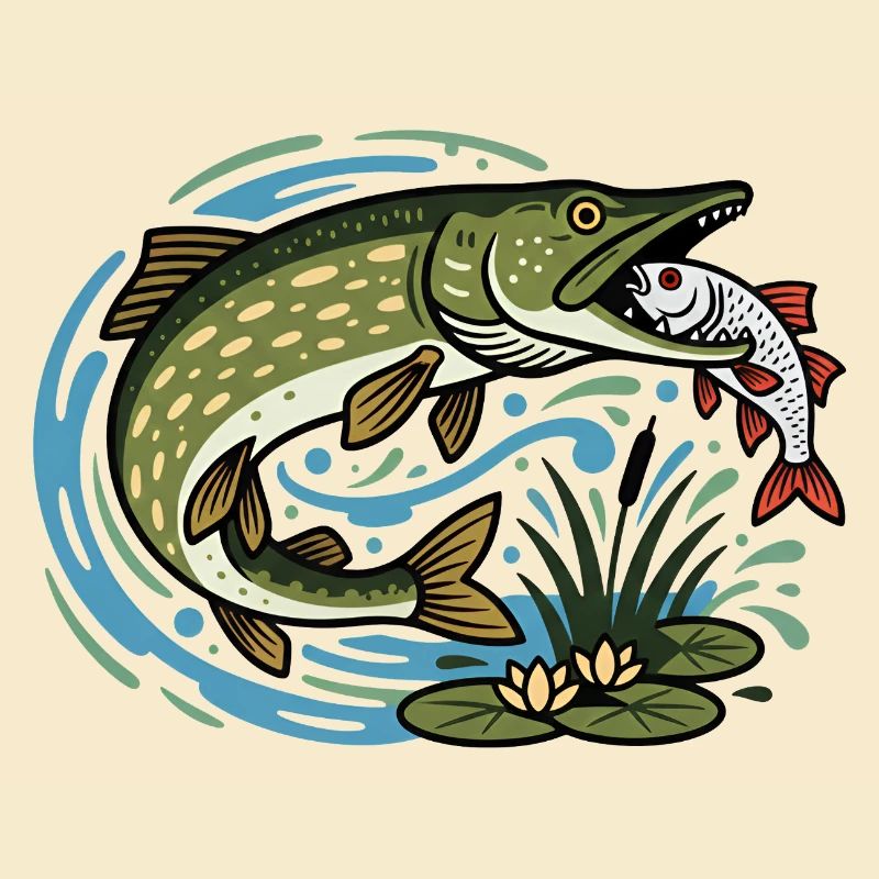 Le brochet attrape le cafard