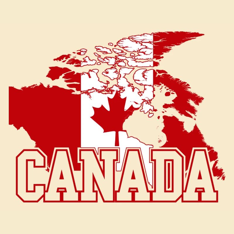 Canada Maple Flag Globe Tee