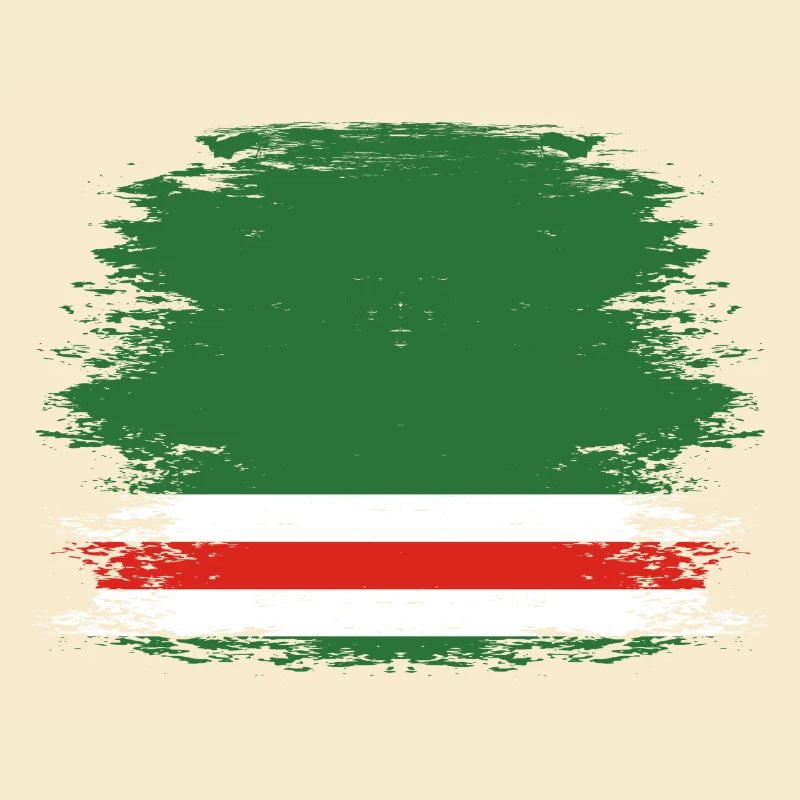 Drapeau de la Tchétchénie utilisé