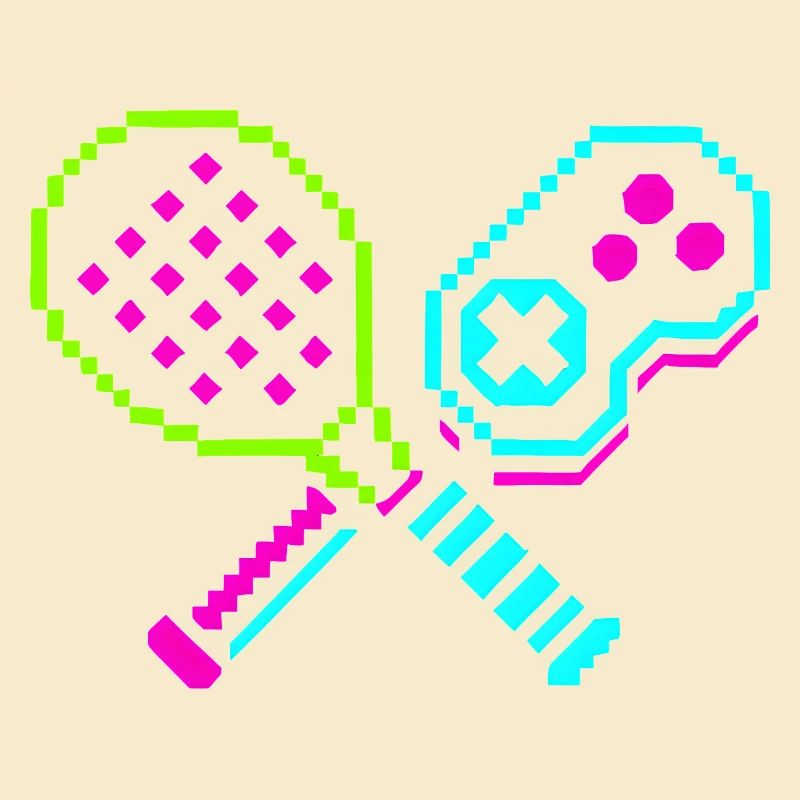 Retro Arcade Neon Paddles