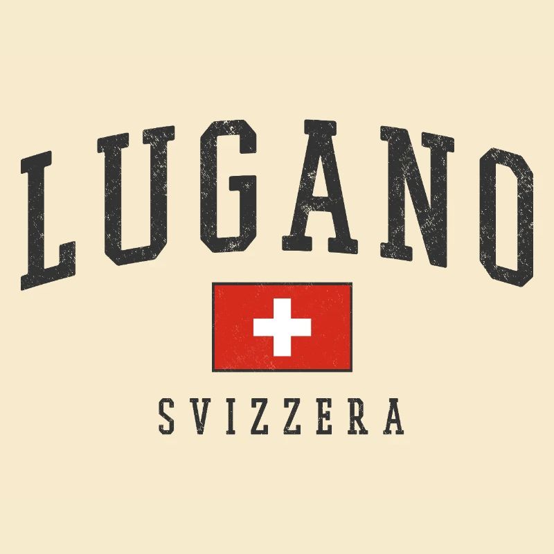 Lugano Swiss Flag Emblem