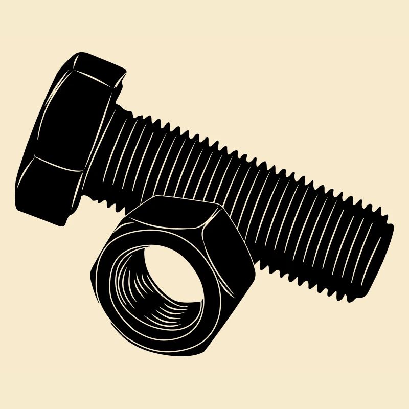 Schraube und Mutter
