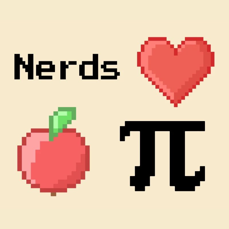 Les nerds adorent Apple Pi Pi Dictons Math S Pixel