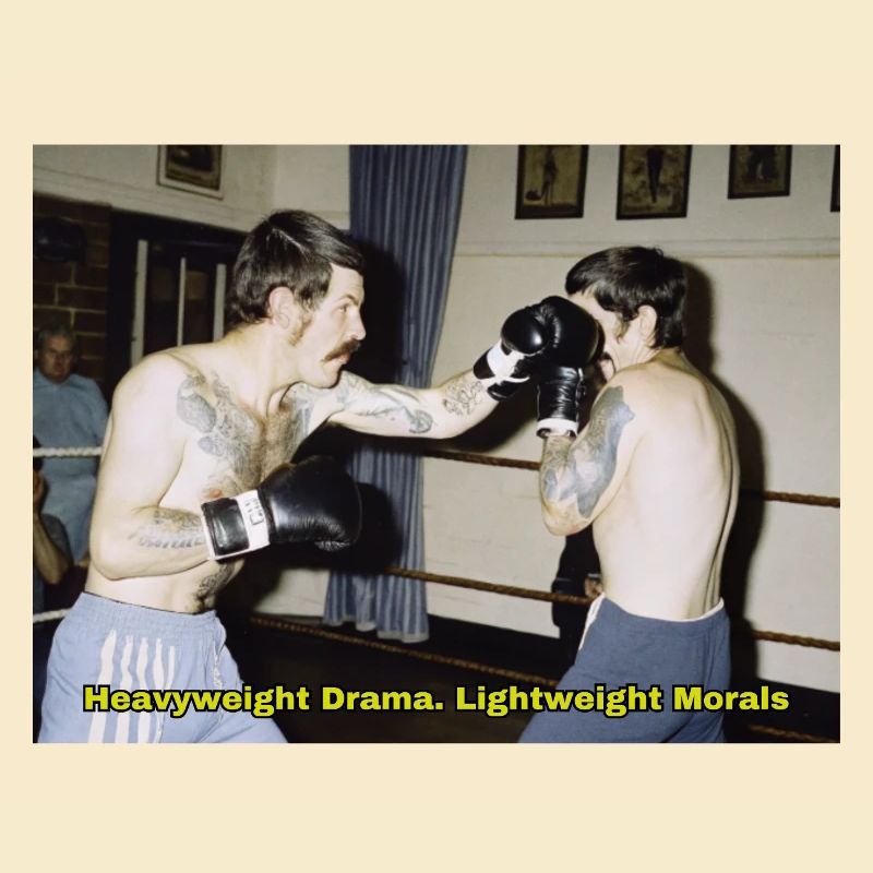 Match de boxe avec un message moral