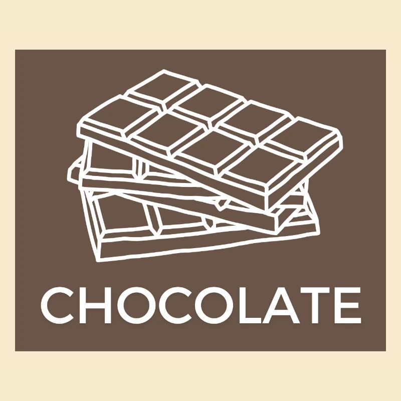 Schokolade Chocolate Linienkunst